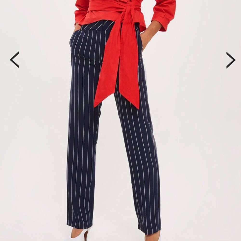 topshop striped trousers